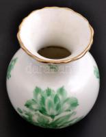 Kisméretű Herendi váza. 7 cm. Kézzel festett, jelzett, hibátlan