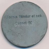 1962. "Csepel SC - 50 év" fém emlékérem, hátoldalon gravírozva (55mm) T:2