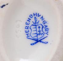 Herendi tojás. 7 cm. Kézzel festett, jelzett, hibátlan