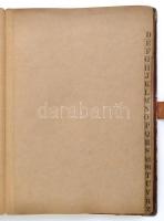 Régi iratgyűjtő mappa, kopottas állapotban, 36×26 cm