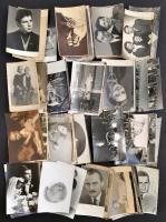 Vegyes fotó tétel, családi életképek, portrék, stb., összesen 70 db régi és modern fotólap, 9×14 cm