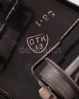 Retró szovjet vasútmodell tétel: vasútállomás (Pionerskaya), bakterház 7 db különféle vagon, zománco...