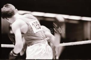 1970 Miskolc, I. junior ökölvívó Európa-bajnokság elődöntők,38 db fotó negatív+1 db kontakt másolat,...