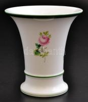 Herendi petrezselyem (VRH) mintás kis váza, kézzel festett, jelzett, hibátlan, m:10 cm