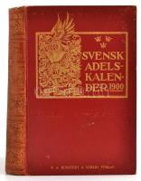 Karl Karlsson Leijonhfvud: Svensk Adelskalender 1900.Svéd nemesi kalendárium címerekkel. 790p. Aranyozott egészvászon kötésben.