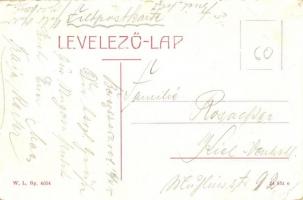 Beregszász, Berehove; Bocskai utca, Farkas J., Fuchs Emil üzlete. W. L. Bp. 6054. / street view, sho...