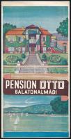 1930 Balatonalmádi - német nyelvű, kihajtható, képes idegenforgalmi füzet, jó állapotban