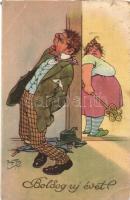 1936 Boldog új évet! / Married couple, marriage humour. L&P 2020. s: Arthur Thiele (EK)