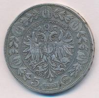 Ausztria 1900. 5K Ag "Ferenc József" T:2-
Austria 1900. 5 Corona Ag "Franz Joseph&qu...