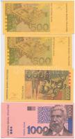 Horvátország 1993 (1994). 5K előlapi színpróba + 20K előlapi színpróba + 50K előlapi színpróba + 500...