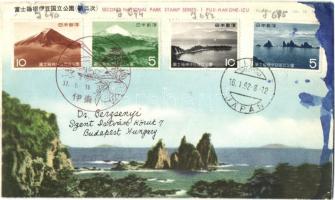 24 db RÉGI japán városképes lap + 2 db díjjegyes lap és 3 FDC / 24 pre-1945 Japanese town-view postc...