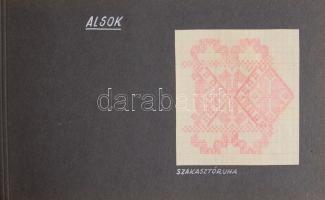 Dr. Zöld József: Somogyi népi motívumok érdekes egyedi összeállítás fafaragás, szövés, hímzés-minták...