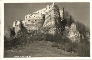 1926 Zsolnalitva, Ljetava, Lietava (Vágvölgy, Povazie); Hrad Lietava / vár / castle ruins. photo