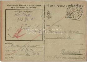 1943 2 db levél Berkovits Andor zsidó Z. 804-es KMSZ-től (közérdekű munkaszolgálatos) feleségének. E...