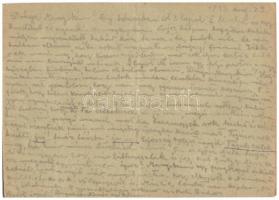 1943 2 db levél Berkovits Andor zsidó Z. 804-es KMSZ-től (közérdekű munkaszolgálatos) feleségének. E...