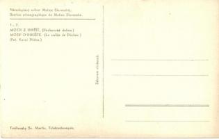 Puhó, Púchov; Národopisny odbor Matice Slovenskej. Motív z Ihrist (Púchovská dolina) / A Szlovák Mat...