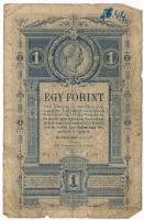1882. 1Ft / 1G T:III-  Hungary 1882. 1 Forint / 1 Gulden C:VG Adamo G125