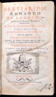 Breviarium Romanum Ex decreto sacrosancti concilii Tirdentini Restitutum... Venetiis, 1799. Balleoni...