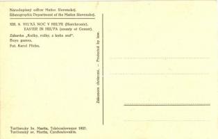 Helpa, Heľpa (Gömör, Gemer); Národopisny odbor Matice Slovenskej. Velká Noc v Helpe (Horehronie) / A...