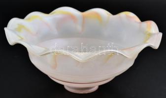 Retró lámpabura, felső peremén apró csorbákkal, d: 24 cm