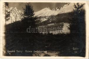 Tátra, Magas Tátra, Vysoké Tatry; Palace Sanatorium / szanatórium / sanatorium (EK)