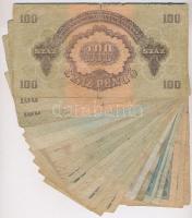 1944. 1P-100P (24x) "A Vöröshadsereg Parancsnoksága" T:III,III-