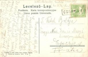 Tátra, Magas Tátra, Vysoké Tatry; Csorbai tó. Kiadja Cattarino S. utóda Földes Samu 9. sz. / Csorber...