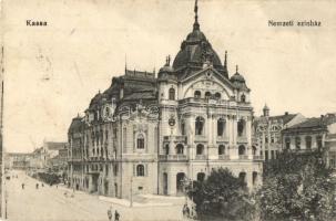 Kassa, Kosice; Nemzeti színház / National Theater + 1915 K.u.K. Militärzensur (EK)