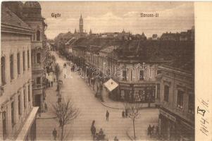 1914 Győr, Baross út, Schöpf István és Kocsis Jenő üzlete