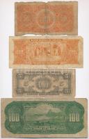 4db-os Dél-amerikai papírpénz tétel, benne három bolíviai és egy mexikói bankjegy T:III,III-