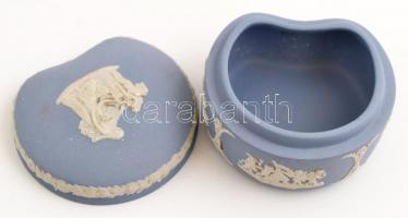 Wedgewood porcelán dobozka, jelzett, hibátlan, d: 8 cm