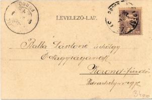 1901 Dombóvár, katolikus templom. Bruck Sándor kiadása