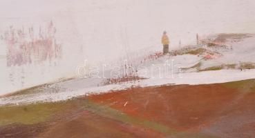 Nagy Ernő Sándor (1926-2013): Vízpart. Olaj, farost, jelzett, 60×80 cm