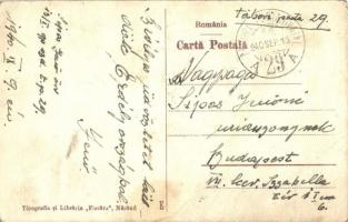 Naszód, Nasaud; Piata Unirii / utcakép, Mercur szálloda, Emil Fetti üzlete / street view, hotel, sho...