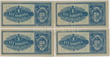 1920. 1K (4x) 3db sorszámkövető és 1db egyugrásos sorszámkövető T:I,I-