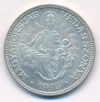 1936. 2P Ag "Madonna" T:2,2-  Adamo P7