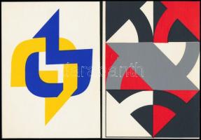 1988 Encs, Országos Amatőr Képzőművészeti Alkotótábor művészei által tervezett 15 db képeslap, 16x11...