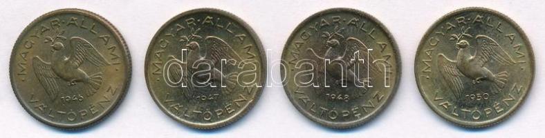 1946-1950. 10f tombak (4xklf) Teljes sor! T:1- Adamo F3