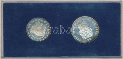 1966. 25Ft Ag + 50Ft Ag "Zrínyi pár", eredeti kék "MNB" plasztik tokban T:P pati...