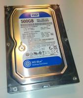 Western Digital WD5000AAKX Blue SATA 3.5" merevlemez, 500GB, 7200rpm, 16M cache jó állapotban. 8610 órás futásidő.