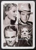 3 pakli Piatnik francia kártya Shakespeare, Hollywood motívummal