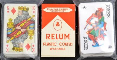 3 pakli francia kártya Piatnik, Artex, bolgár