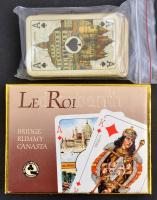 Belga képes kártya egy lap hiánnyal + 2x55 lapos francia kártya