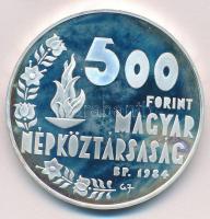 1984. 500Ft Ag "Nyári Olimpiai Játékok - Los Angeles" T:PP ujjlenyomat