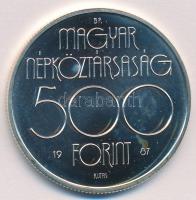 1987. 500Ft Ag "Nyári Olimpia - Szöul 1988" T:BU Adamo EM99. tanúsítvánnyal