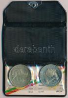 1981. 100Ft Cu-Ni + 5L Cu-Ni "Bulgária 1300 éves" magyar-bolgár közös kiadás, eredeti tokb...