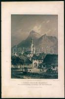1860 Brassó metszet / Brasov engraving 16x24cm
