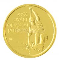 2012. 5000Ft Au XXX. Nyári Olimpiai Játékok tanúsítvánnyal (0,5g/0.999) T:P Hungary 2012. 5000 Forint XXX. Summer Olympic Games with certificate (0,5g/0.999) C:P