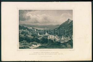 1860 Brassó metszet / Brasov engraving 16x24cm