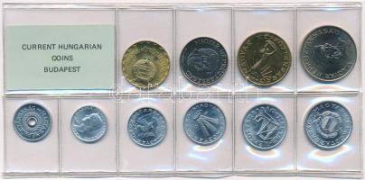 1987. 2f-20Ft (10xklf) érmés forgalmi sor fóliatokban T:1 Adamo FO20